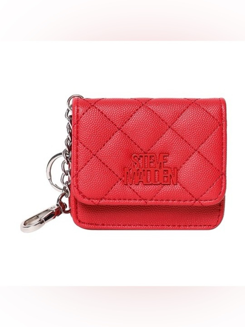 BRAND NEW! Steve Madden Quilted Mini Wallet Keychain